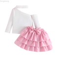 thumbnail image 1 of Zecgelong Girls Outfits Sets Toddler Summer Casual Top With Layered Skirt Breathable Outfit For Baby 1 4 Years Comfortable Playwear Girls 3 Piece Sets Age 12-18 Months, 1 of 5