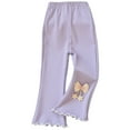 thumbnail image 1 of Zecgelong Girls Pants For Everyday Wear Stretchy Soft Comfortable Casual Trousers For Toddler Kids Spring Summer Fall Outfit Toddler Girls Pants Size 4-5 Years, 1 of 3