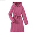 thumbnail image 1 of Zecgelong Girls Ribbed Knit Hooded Dress Long Sleeve Casual Solid Color Tunic For Big Kids Toddler Winter Fall Outerwear Daily Wear Girls Dresses Size 8-9 Years Pink, 1 of 5