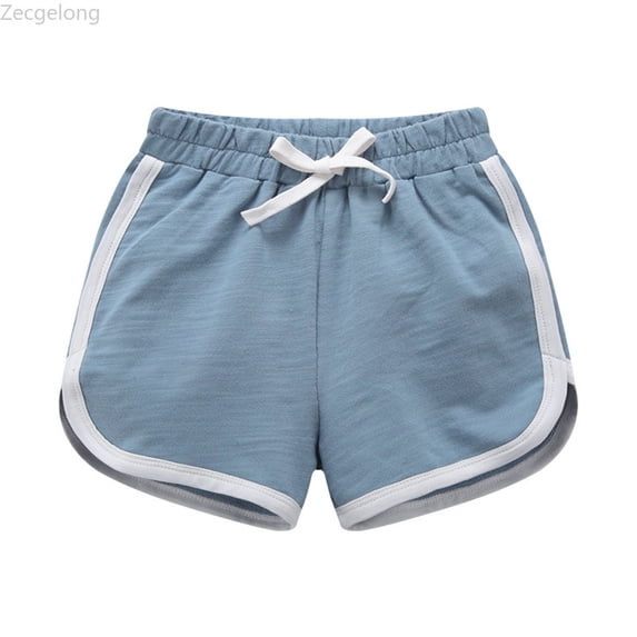 Zecgelong Girls Running Shorts Elastic Waist Drawstring Wide Leg Athletic Shorts for 2-24 Years