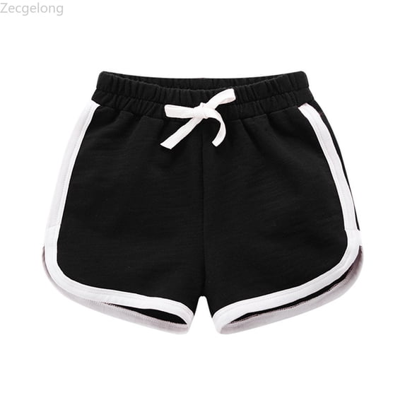 Zecgelong Girls Running Shorts Elastic Waist Drawstring Wide Leg Athletic Shorts for 2-24 Years