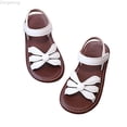 thumbnail image 1 of Zecgelong Girls Sandals For Everyday Wear Low Heel Footwear For Girls For Parties And School Comfortable And Stylish Design Easy To Clean Summer Shoes Girls Summer Sandals Size 10.5 White, 1 of 5