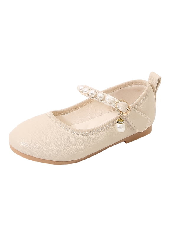 Girls Single Shoes Kids Open Toe Ankle Strap Dress Shoes Wedding Party Sandals For Toddler Kids Princess Shoes Girls Princess Sandals Size 2