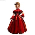 thumbnail image 1 of Zecgelong Girls Sleeveless Party Performance Dress Role Play Outfit for Kids Red Size 2-10Y, 1 of 6
