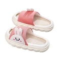 thumbnail image 1 of Zecgelong Girls Slide Slippers For Home Indoor Outdoor Soft Breathable Linen Shoes With Sole Comfortable Casual Daily Wear Non- Slippers for Girls Size 4-5 Years, 1 of 5