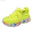 thumbnail image 1 of Zecgelong Girls Sneakers For Kids Breathable Mesh Running Shoes Lightweight Comfortable Casual Sports Shoes For Toddlers And Children Girls Athletic Shoes Size US:13 Yellow, 1 of 5