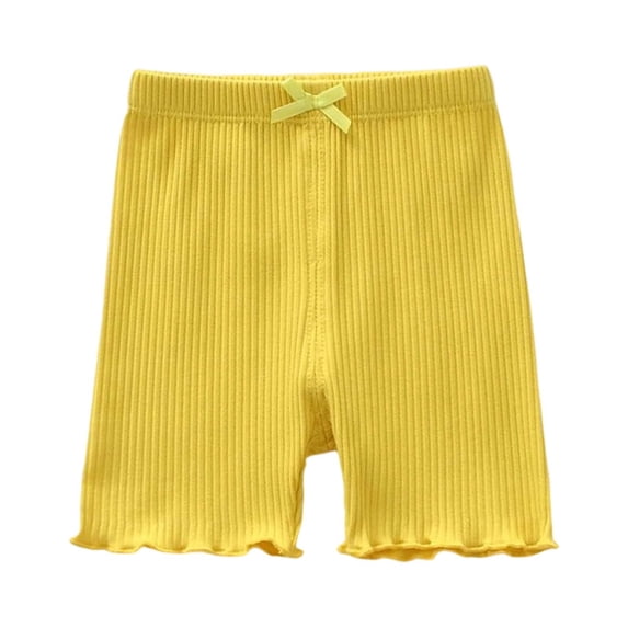 Zecgelong Girls Summer Casual Shorts Thin Elastic Waist Toddler Outfit Comfortable Breathable Soft Girls School Uniform Pants Size 5-6 Years