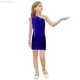thumbnail image 1 of Zecgelong Glitter Sequin Sleeveless Dress Toddler Party Gown Blue 3-4 Years, 1 of 5