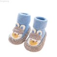 thumbnail image 1 of Zecgelong Boys Girls Baby Socks Shoes Toddler Shoes Floor Socks Shoes Cartoon Rabbit Sneakers Size 0-6 Months Blue, 1 of 3