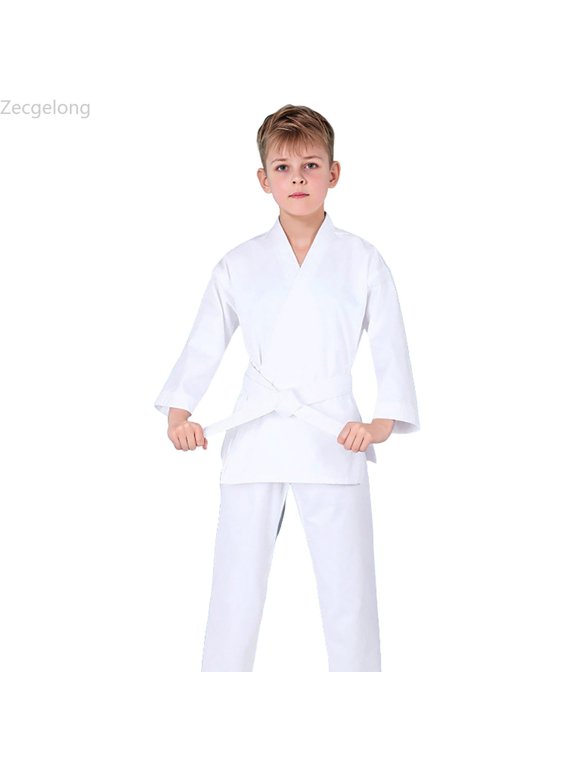 Karate Gi for Kids Lightweight Students Karate Uniform Sets with Belt for Boys 13-14 Years