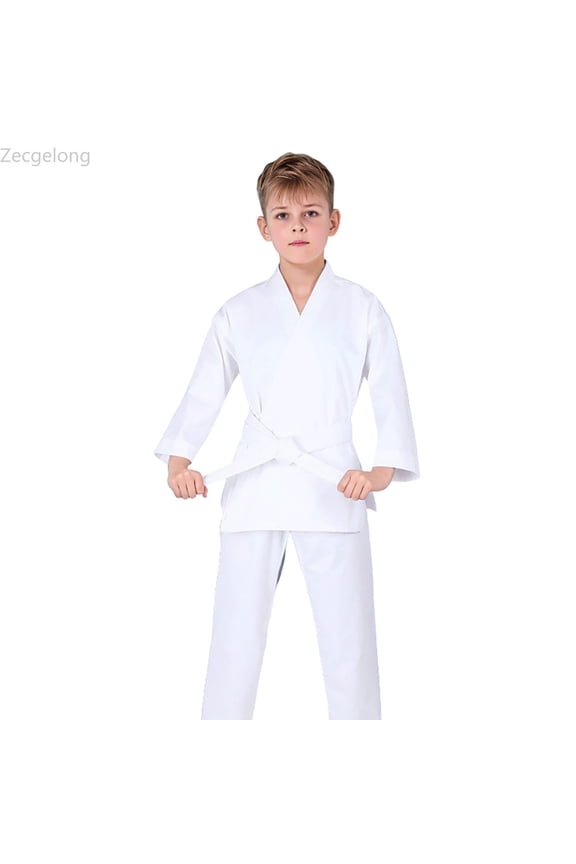 Karate Gi for Kids Lightweight Students Karate Uniform Sets with Belt for Boys 4-5 Years