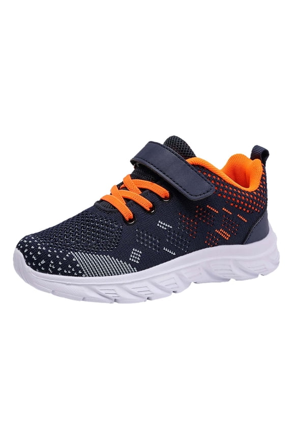 Kids Casual Sports Flying Woven Shoes Breathable Non Slip Mesh Fashion Lightweight Flying Woven Sneakers Boys lightweight sneakers Size 13.5