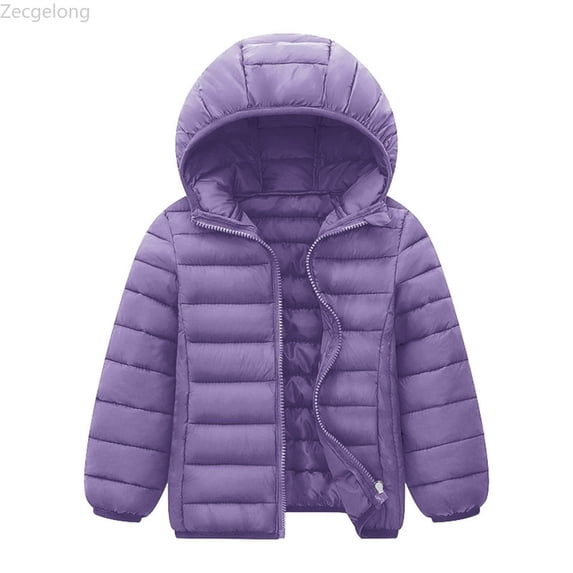 Zecgelong Kids Coat Winter Jacket Girls Boys Casual Hooded Soild Toddler Outwear Windproof Warm Girls Coat Jacket