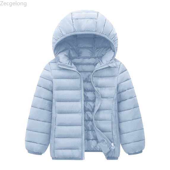Zecgelong Kids Coat Winter Jacket Girls Boys Casual Hooded Soild Toddler Outwear Windproof Warm Girls Coat Jacket