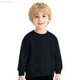 thumbnail image 1 of Zecgelong Kids Pullover Sweater Soft Casual Crewneck Top For Boys And Girls Comfortable Childrens Outerwear Daily Wear Play Outfit Black,Size 2-3 years, 1 of 7