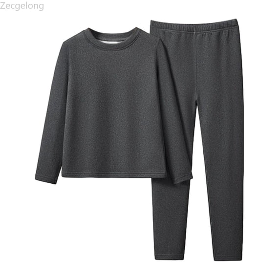 Zecgelong Kids Thermal Underwear Set Toddler Winter Base Layer Soft for Little Big Boys Girls Size 5 Years