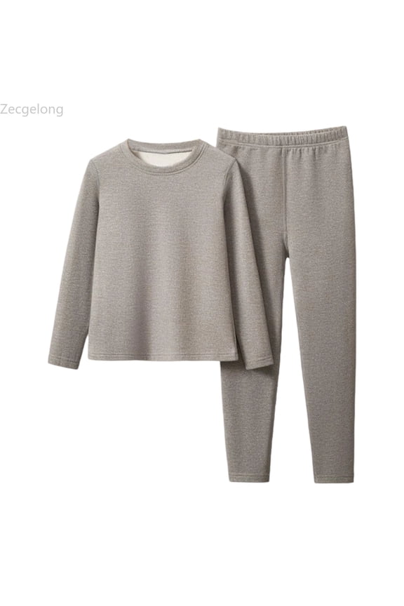 Kids Thermal Underwear Set Toddler Winter Base Layer Soft for Little Big Boys Girls Size 5 Years
