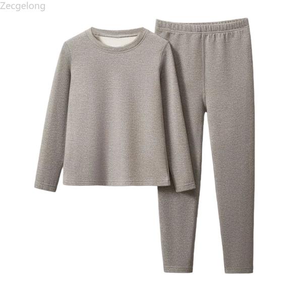 Zecgelong Kids Thermal Underwear Set Toddler Winter Base Layer Soft for Little Big Boys Girls Size 9 Years