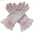 thumbnail image 1 of Zecgelong Kids White Lace Gloves Party Dress Up Accessory for Girls Pink Size 0, 1 of 4