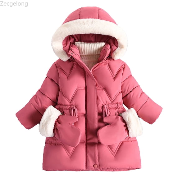 Zecgelong Kids Winter Coat For Girl Clothes Jacket Padded Outfit Child Outwear