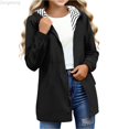 thumbnail image 1 of Zecgelong Lightweight Hooded Jacket With Pockets And Striped For Outdoor Activities, 1 of 6