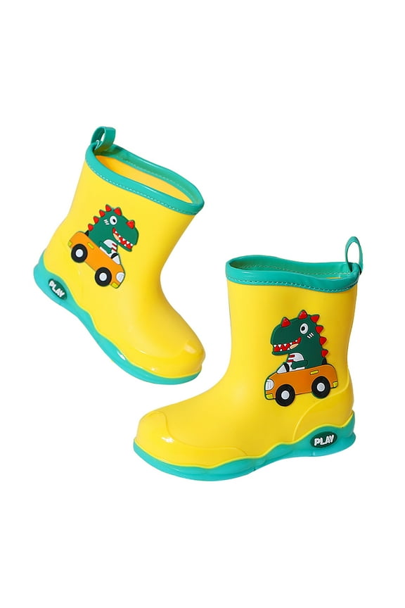Rubber Children Water Shoes Classic Children Rainboots Rain Boots Kids Baby Cartoon Shoes Toddler Cowboy Bootsâ 2-3 Years