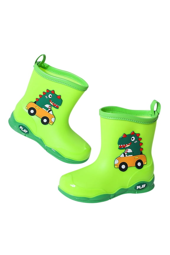 Rubber Children Water Shoes Classic Children Rainboots Rain Boots Kids Baby Cartoon Shoes Toddler Cowboy Bootsâ 3-4 Years