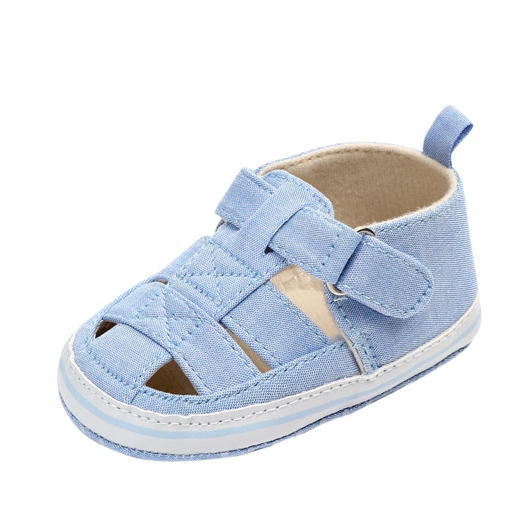Zecgelong Pierced Anti- Baby Summer Sandals Soft Prewalker Shoes
