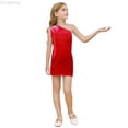 thumbnail image 1 of Zecgelong Square Sequin Sleeveless Dress Girls Party Outfit Red 4-5 Years, 1 of 5