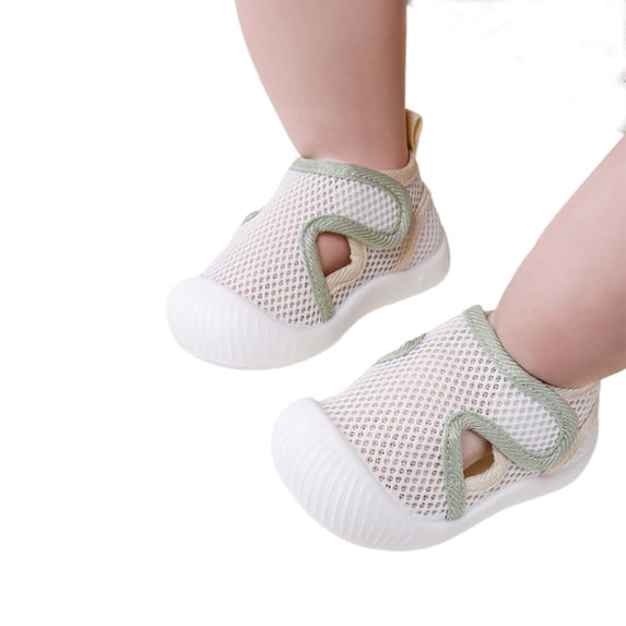 Zecgelong Summer Boys And Girls' Baby Boys' Girls' Mesh Breathable Soft Soled Shoes For Learning To Walk