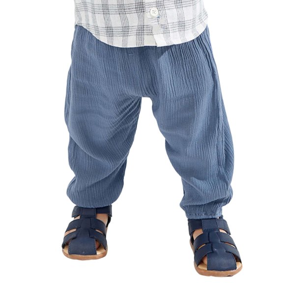 Zecgelong Summer Boys And Girls' Loose Waist Stretch Pants For Infants Loose And Casual Proof Pants With Elasticated Ankles Long Pants Boys Jeans Size 4-5 Years
