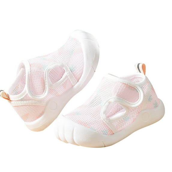 Zecgelong Summer Toddler Girls Boys Shoes Sandals Flat Bottom Non Slio Half Open Toe Breathable Soft Shoes Baby Sandals For Wide Feet 9-12 Months Size 6