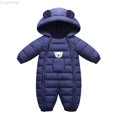 thumbnail image 1 of Zecgelong Thick Snowsuit Toddler Jacket Girls Coat Jumpsuit Outdoor Boys Warm Windproof Baby Hooded Romper Kids Boys Coat&jacket, 1 of 4