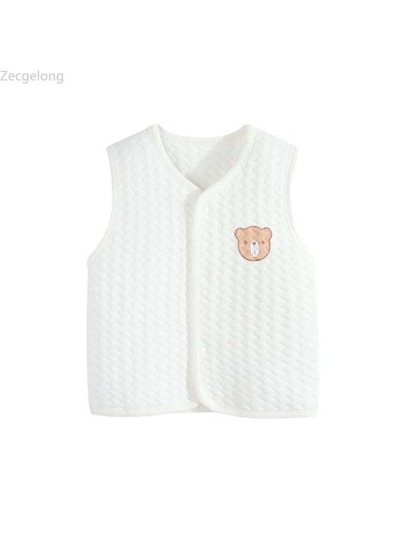 Toddler Baby Boys Girls Winter Sleeveless Coat Outwear Warm Coat Vest