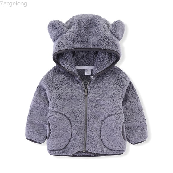 Zecgelong Toddler Baby Girl Jacket Hooded Children's Outerwear Boy Kids Fleece Winter Coat Girls Coat&jacket