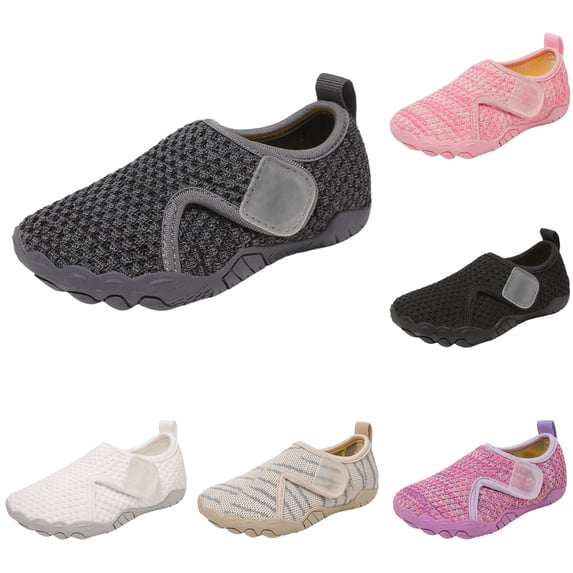 Zecgelong Toddler Barefoot Slip On Lightweight Comfortable School Play Shoes for 11 Little Kids