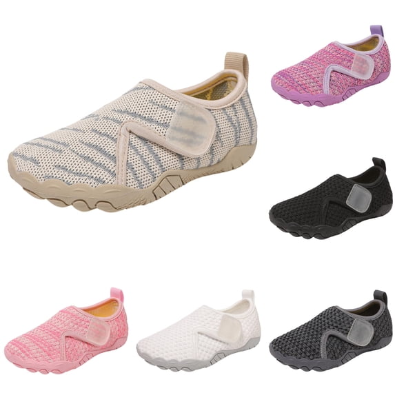 Zecgelong Toddler Barefoot Slip On Lightweight Comfortable School Play Shoes for 8 Toddler
