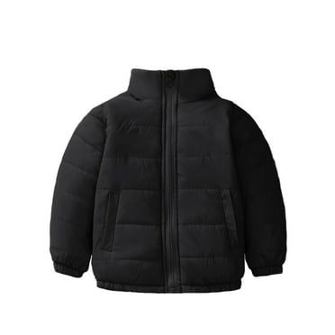 Zecgelong Toddler Boys Girls Winter Coat Hooded Jacket Wear Thicken Windproof Zipper Warm Outwear Size 3-4 Years