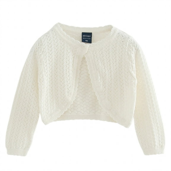 Zecgelong Toddler Girls Jacket Spring Autumn Toddler Kids Collar Knit Cardigan Coats Size 3-4 Years