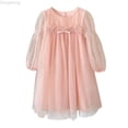 thumbnail image 1 of Zecgelong Toddler Girls Long Sleeve Star Moon Sequin Dress Dance Party Dresses Clothes Girls Birthday Dresses Size 12-18 Months Pink, 1 of 3
