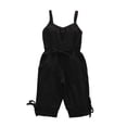thumbnail image 1 of Zecgelong Toddler Girls Sleeveless Suspenders Solid Romper Jumpsuit Clothes Rompers For Girls Size 3-4 Years, 1 of 5