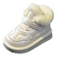 thumbnail image 1 of Zecgelong Winter Children Cotton Shoes Girls And Boys Plush Casual And Versatile Warm Short Boots Girls' Snow Boots‌ 12.5, 1 of 5