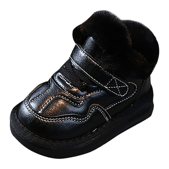 Zecgelong Winter Children Cotton Shoes Girls And Boys Plush Casual And Versatile Warm Short Boots Girls' Snow Boots‌ 12