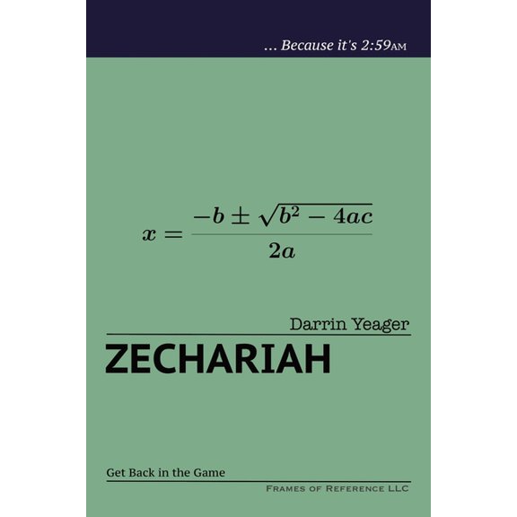 Zechariah: Get Back in the Game, (Paperback)