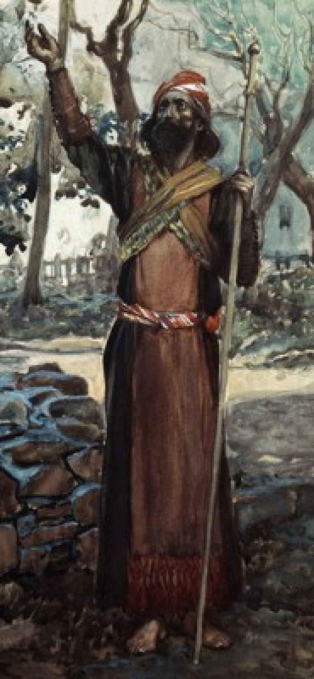 Zechariah James Tissot (1836-1902 French) Jewish Museum New York USA Canvas Art - James Tissot (18 x 24)