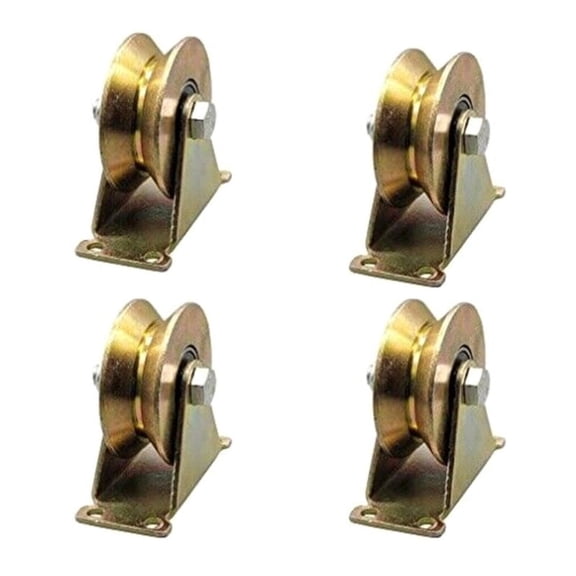 Zecic 1.2" V Groove Wheel, Sliding Gate Casters, Heavy Duty Rigid Roller for Inverted V-Track, Rolling Gate, Capacity 440 Lbs