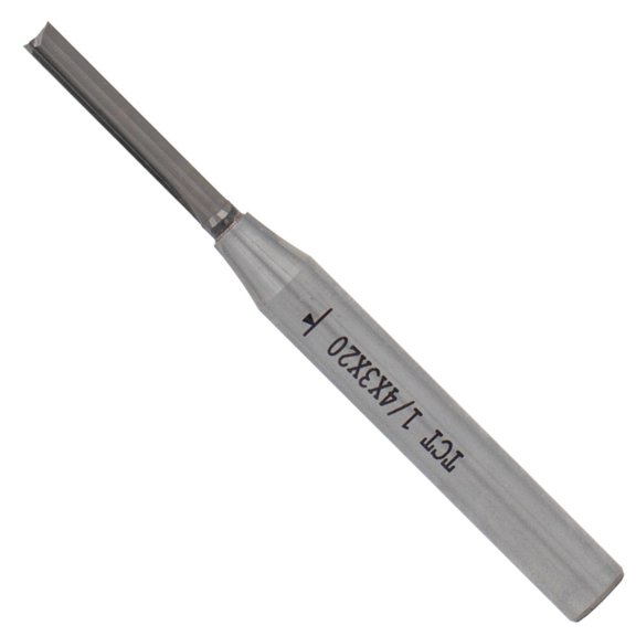 Zecic 1/4" Shank Double Flute Straight Dadoes Router Bit 3mm Straight Router Bits