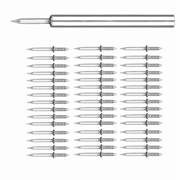 Zecic 100 Skirting Thread Nails Traceless Nails Sheep Horn Nails Simple Installations