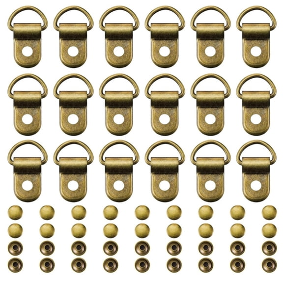 Zecic 100Pcs Shoe Hooks, Climbing Boots Buckle Fitting with Rivets, Shoe Boot Buckle