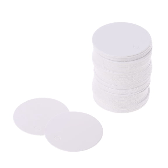 Zecic 100pcs Blank Kraft Paper Hang Tags Wedding Party Favor Label Price Gift Card 4cm
